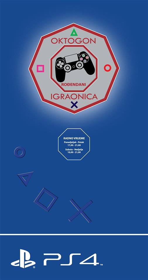 Play Station 4 Igraonica OKTOGON slika