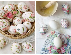 Dekorirajte jaja decoupage tehnikom