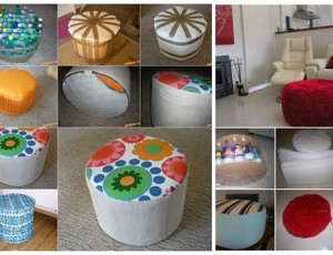 Napravite tabure od plastičnih boca